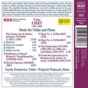 Liszt - back cover